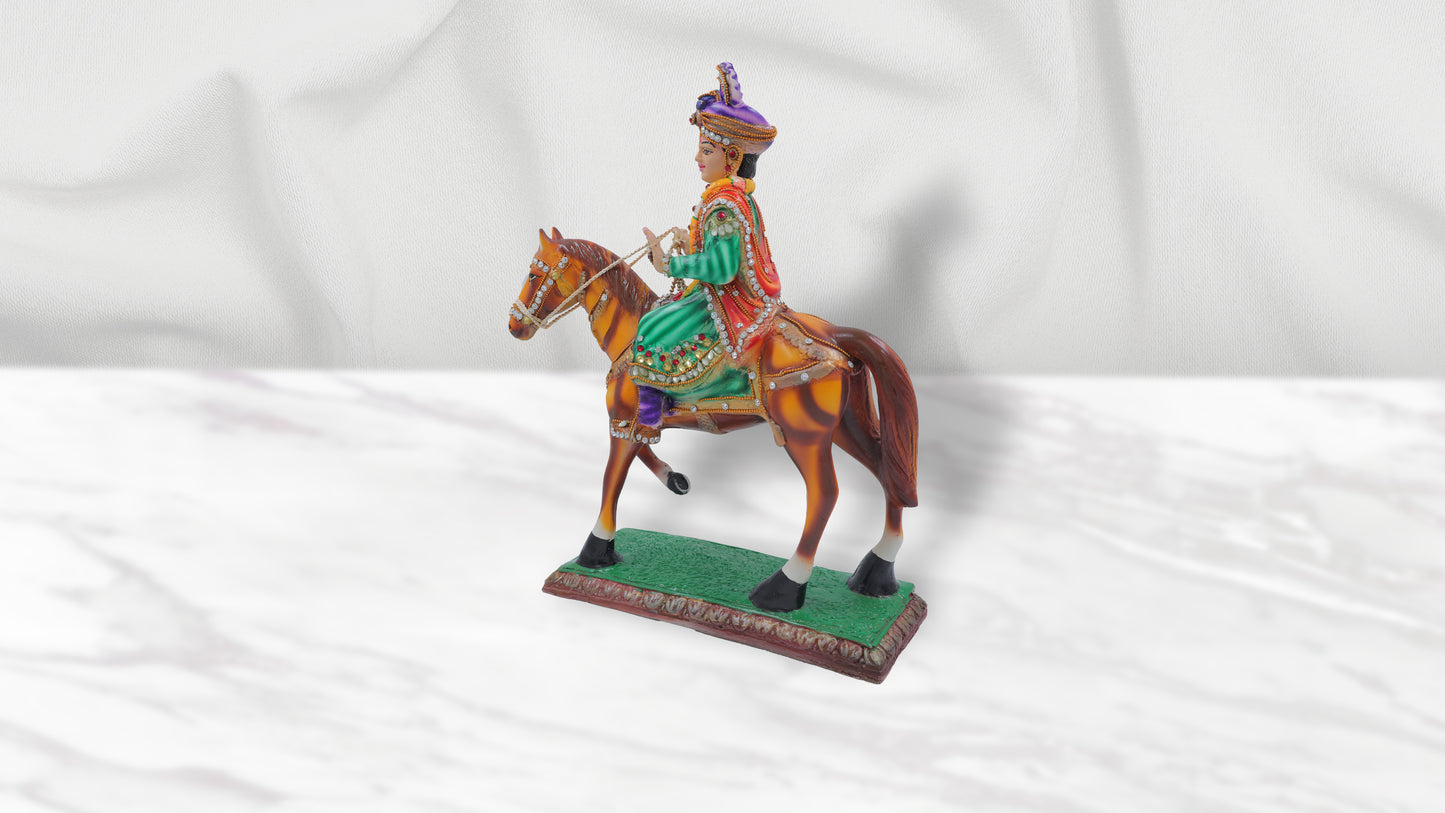 Swaminarayan Bhagwan with Manki Fiber Murti (16 Inch)