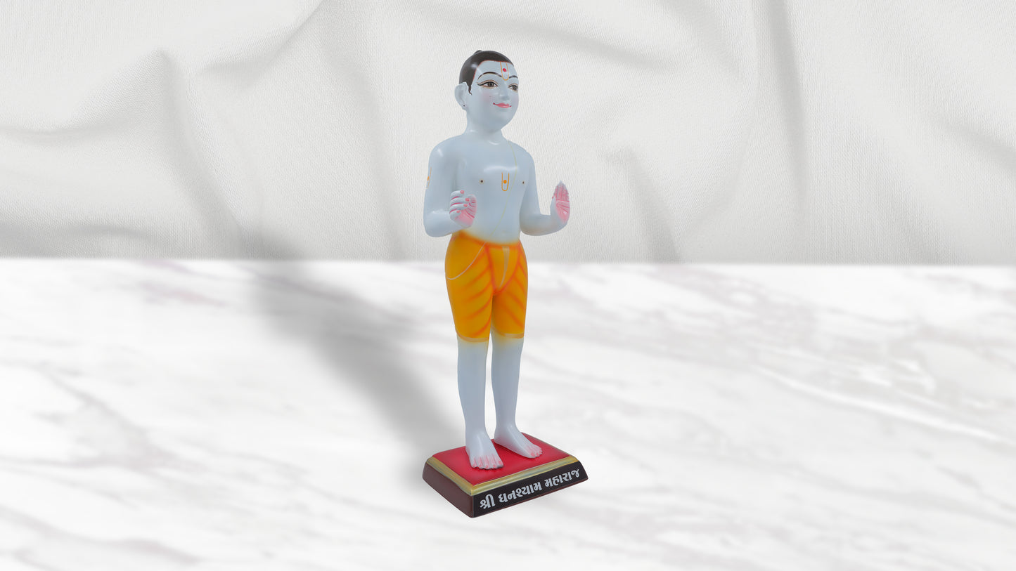 Baluda Ghanshyam Maharaj Fiber Murti (White Colour - 24 Inch)
