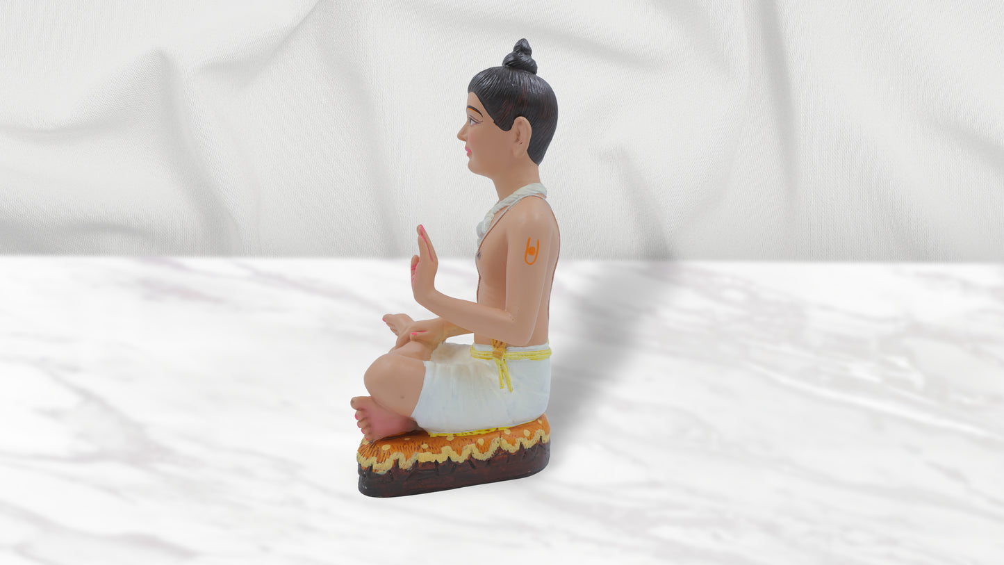 Sitting Nilkanthvarni Fiber Murti (9.4 Inch)