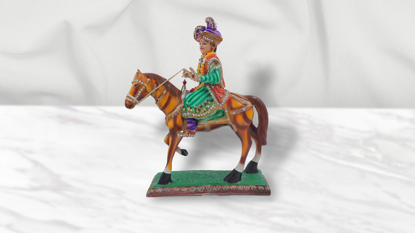 Swaminarayan Bhagwan with Manki Fiber Murti (16 Inch)