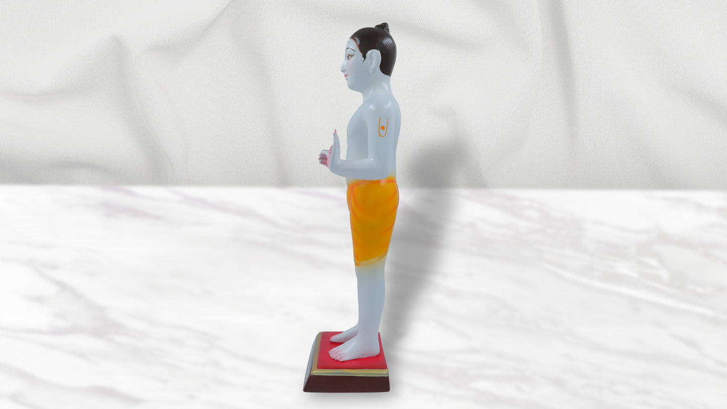 Baluda Ghanshyam Maharaj Fiber Murti (White Colour - 24 Inch)