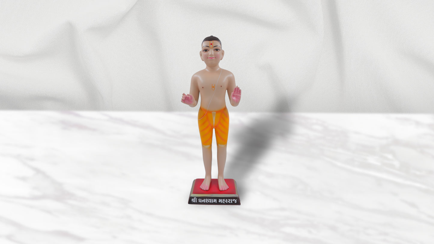 Baluda Ghanshyam Maharaj Fiber Murti (Skin Colour - 24 Inch)