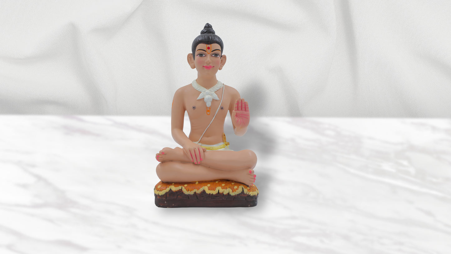 Sitting Nilkanthvarni Fiber Murti (9.4 Inch)