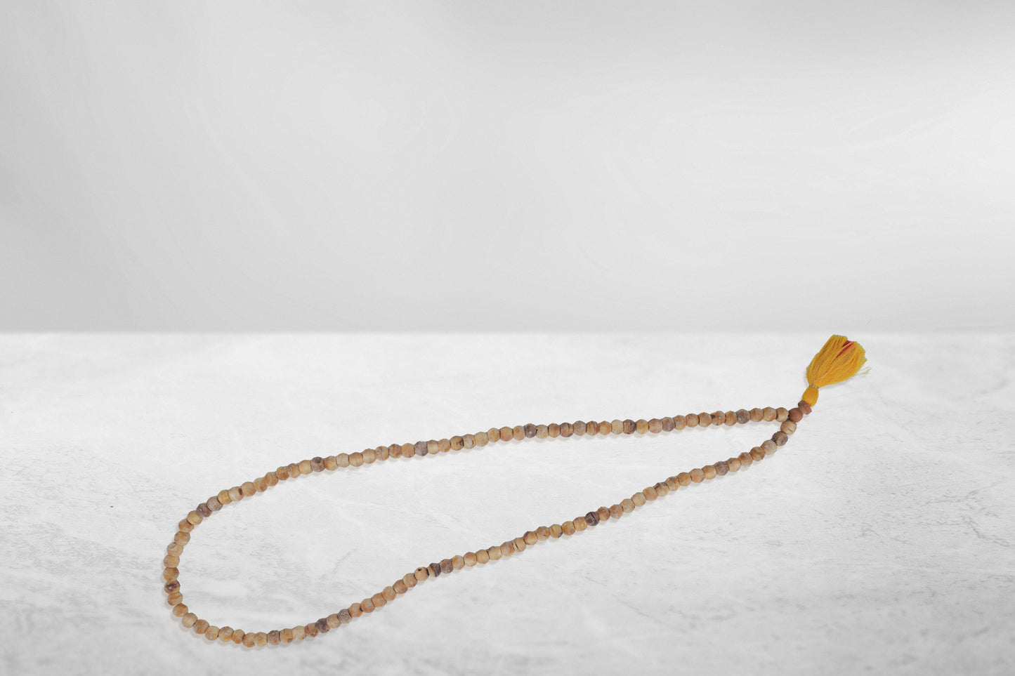 Tulsi Mala - Japamala (White - 9 mm)
