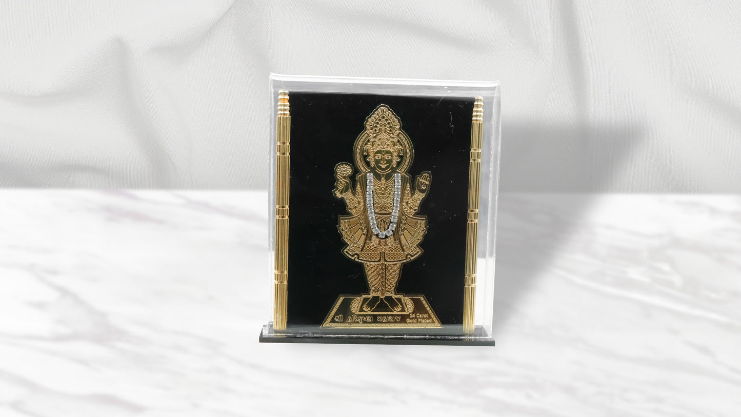 Gold Plated Harikrushna Maharaj Murti