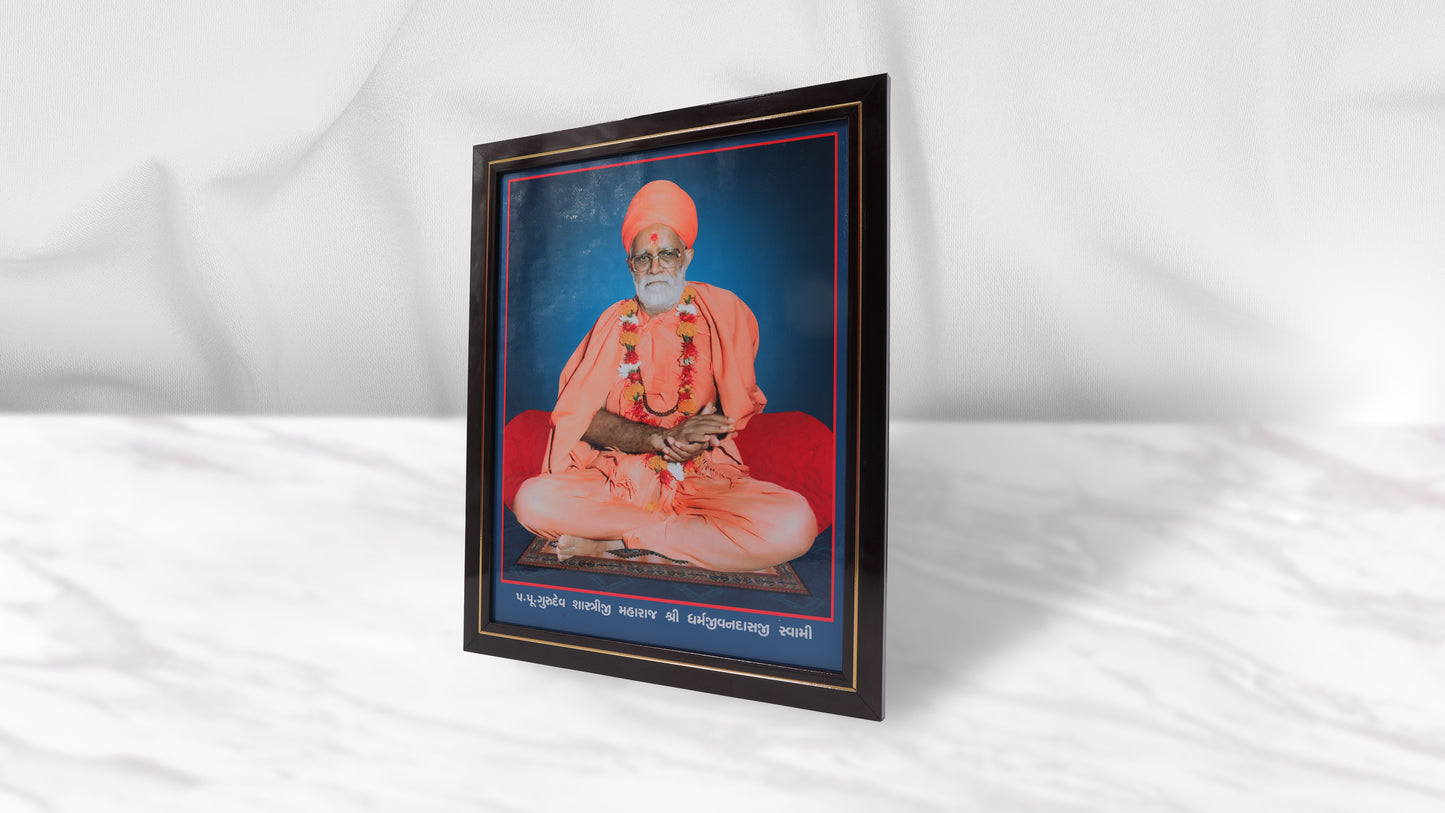 Pu. Shastriji Maharaj Photo Frem Murti (12 x 15 Inch)
