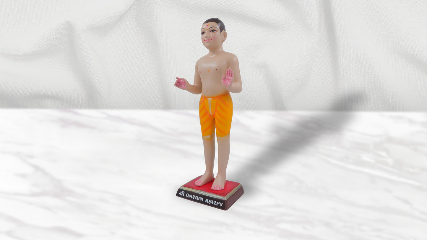 Baluda Ghanshyam Maharaj Fiber Murti (Skin Colour - 24 Inch)