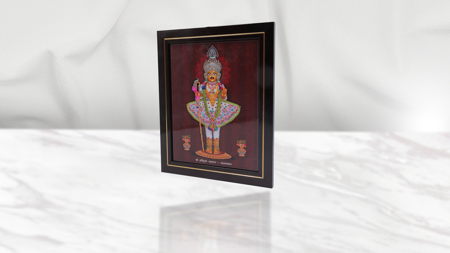 Vadtal Harikrushna Maharaj Photo Frem Murti - Swaminarayan Bhagwan Photo Frem Murti (8 x 10 Inch)