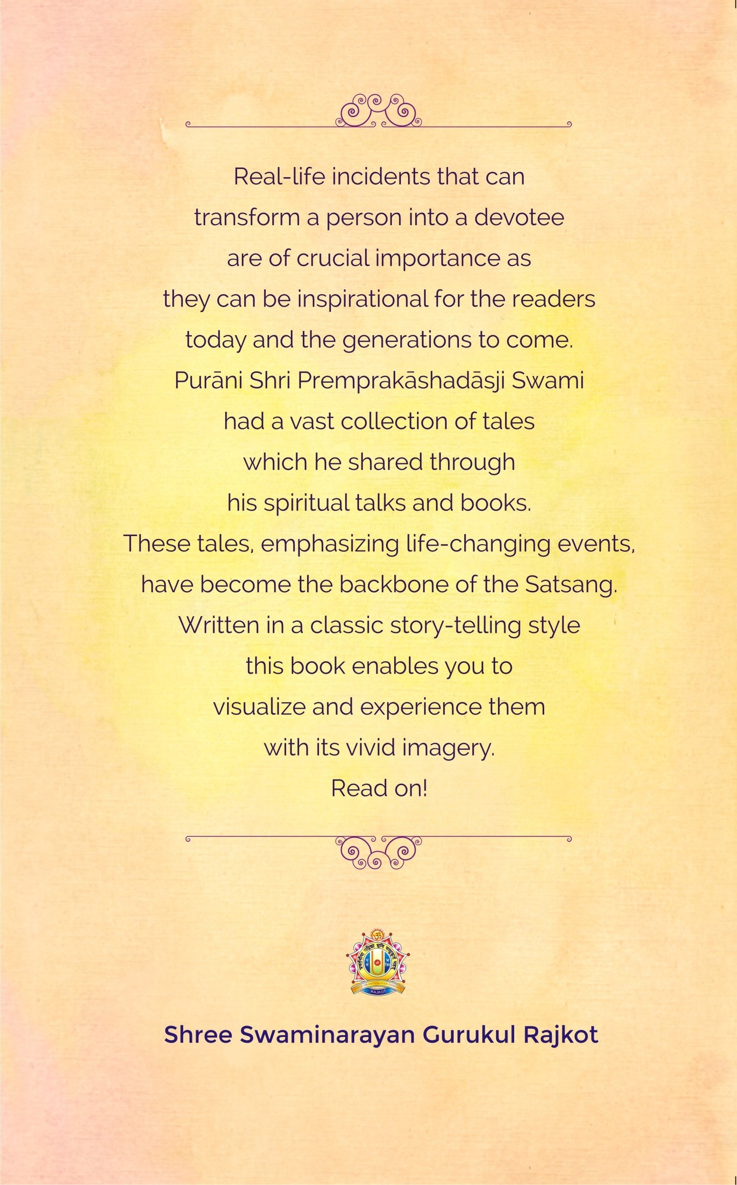 Satsangni Shubh Varta English Part-1