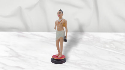 Nilkanthvarni Fiber Murti (White Dhoti - 16 Inch)