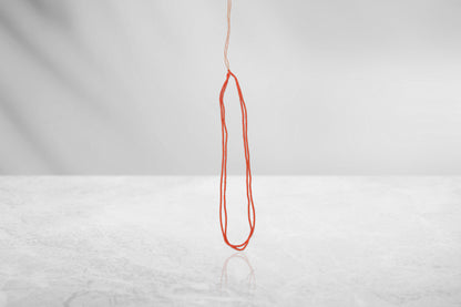 Kanthi (Orange, 8 Inch, 1 mm beads)