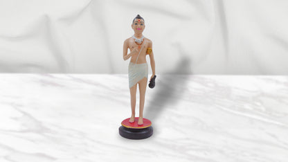 Nilkanthvarni Fiber Murti (White Dhoti - 16 Inch)
