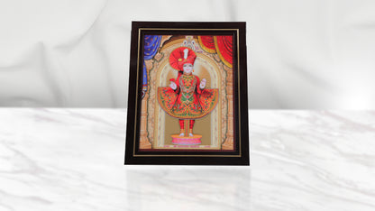 Ghanshyam Maharaj Photo Frem Murti - Swaminarayan Bhagwan Photo Frem Murti (8 x 10 Inch)