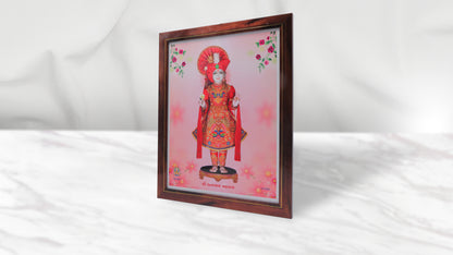 Ghanshyam Maharaj Photo Frem Murti - Swaminarayan Bhagwan Photo Frem Murti (12 x 15 Inch)