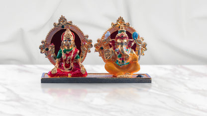 Ganeshji Lakshmiji Panchdhatu Murti - Ganpati Laxmi Murti