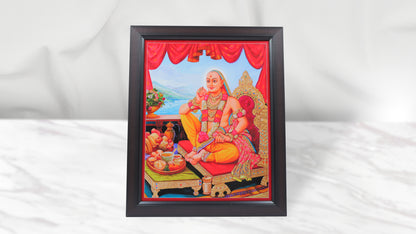 Jamta Maharaj Photo Frem Murti - Swaminarayan Bhagwan Photo Frem Murti (16 x 21 Inch)