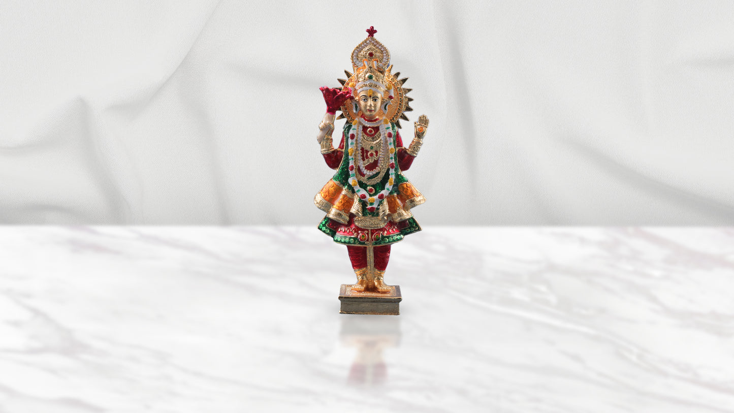 Ghanshyam Maharaj Panchdhatu Murti (7 Inch)